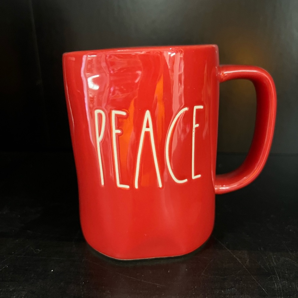 Rae Dunn “Peace “ Mug Christmas never used